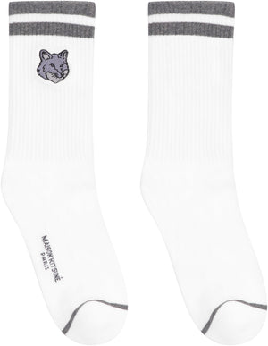 Cotton socks with logo-1